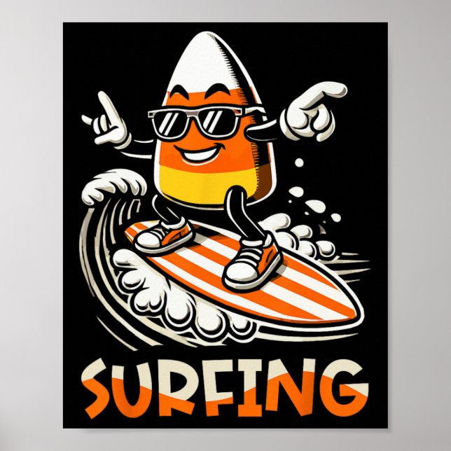 Candy corn Funny Halloween Design Design Poster (Framsidan)