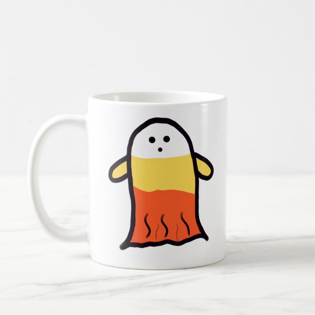 Candy corn Ghost Kaffemugg (Vänster)