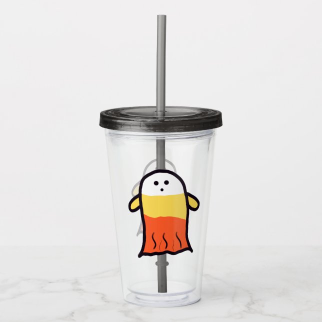 Candy corn Ghost Take Away Mugg (Framsida)
