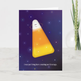 Candy Corn Glad höst alla Hälsningskort Kort