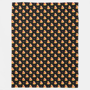 candy corn halloween candy mönster fleecefilt