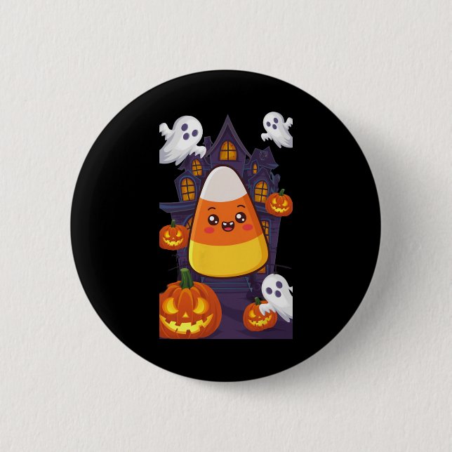 Candy corn Halloween Costume Knapp (Framsida)