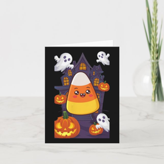 Candy corn Halloween Costume Kort (Framsida)