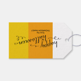 Candy corn Halloween Gift Märkres Presentetikett