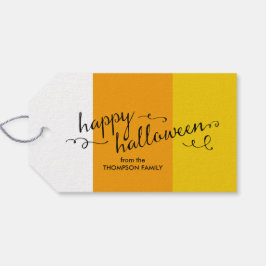 Candy corn Halloween Gift Märkres Presentetikett