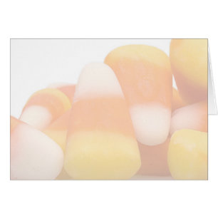 Candy corn Halloween-hälsningskort OBS Kort
