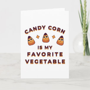 Candy Corn Halloween Kort