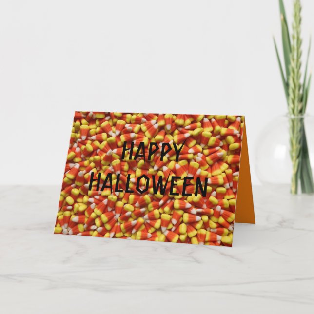 CANDY CORN HALLOWEEN KORT (Framsida)