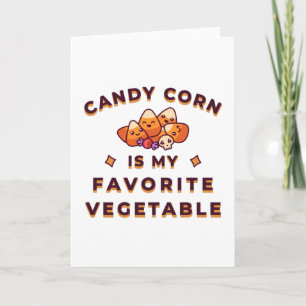 Candy Corn Halloween Kort