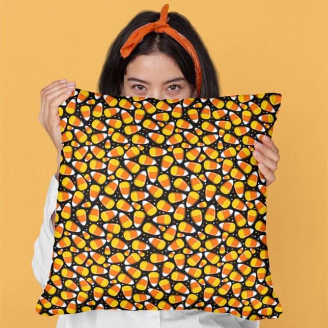 Candy corn Halloween Kudde (Skapare uppladdad)