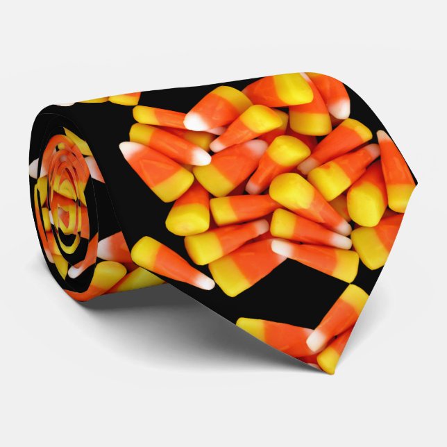Candy corn Halloween necktie - TIE HARD Slips (Rullad)