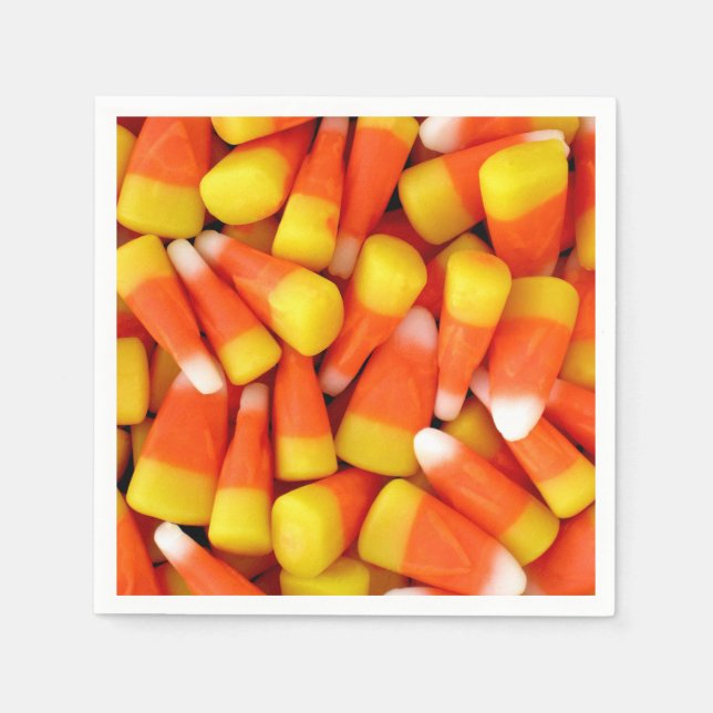 Candy corn Halloween Papprare Party Pappersservett (Framsidan)