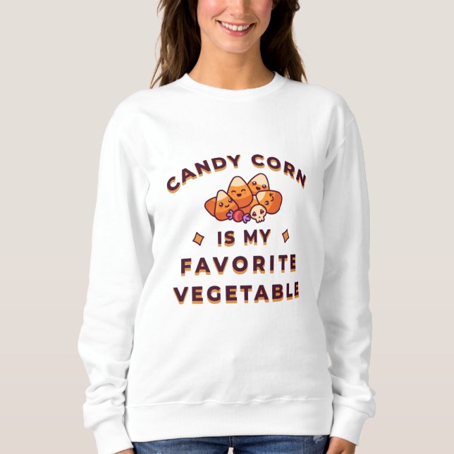 Candy Corn Halloween T Shirt (Framsida)