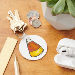 Candy corn Halloween Thanksgiving Bus eller godis Nyckelring