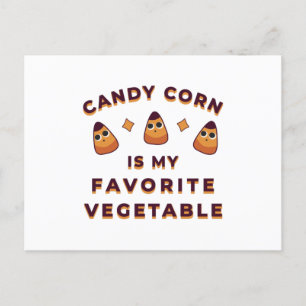 Candy corn Halloween Vykort
