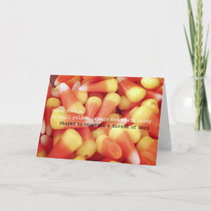 CANDY CORN-hälsningskort Tack Kort