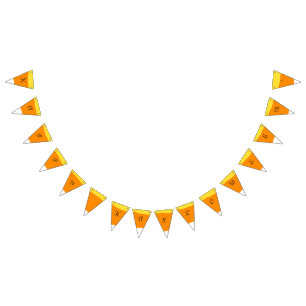 candy corn Happy halloween - Bundet Flaggor