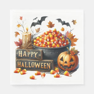Candy corn Happy halloween Pappersservett
