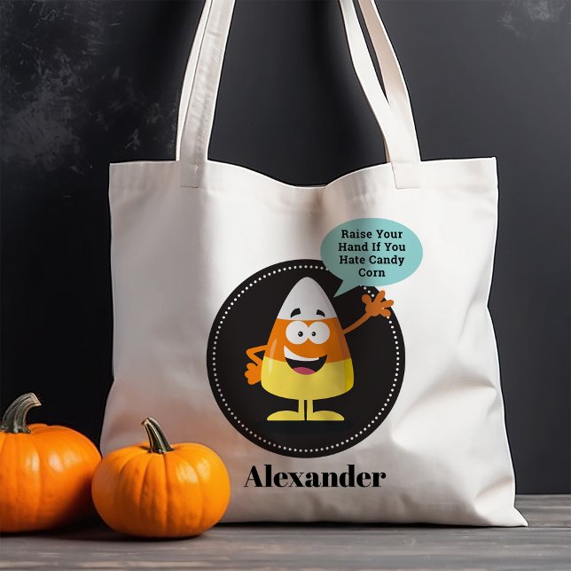 Candy corn Hater Personlig Halloween Tygkasse (Skapare uppladdad)