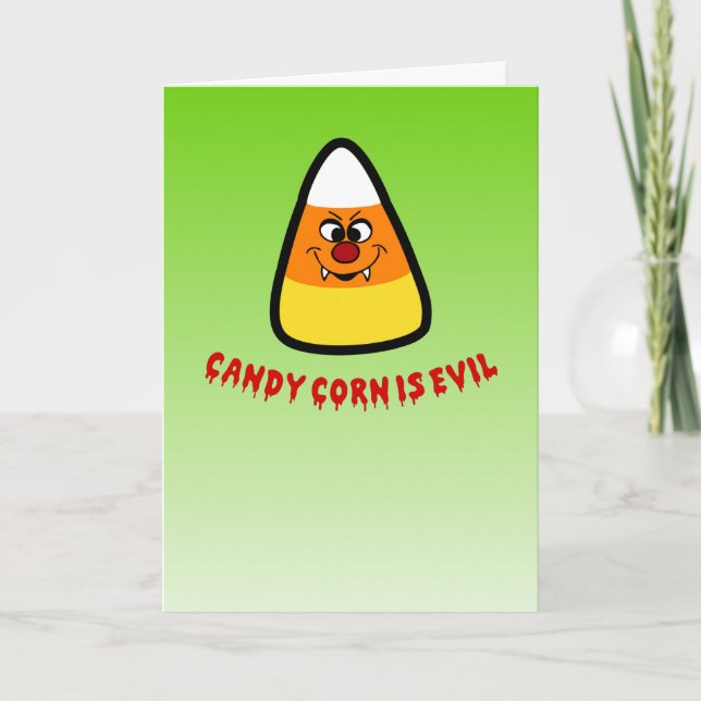 Candy corn is Evil Kort (Framsida)