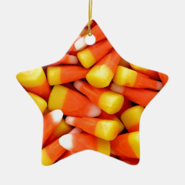 CANDY CORN JULGRANSPRYDNAD KERAMIK (Framsidan)
