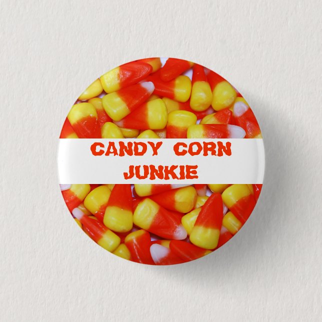 Candy corn Junkie-knapp Knapp (Framsida)