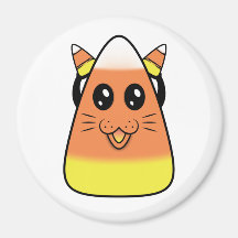 Candy corn Kattunge Magnet
