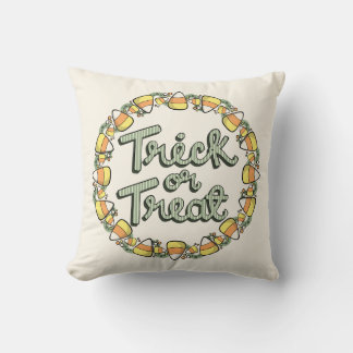 Candy Corn Krans “Trick Or Treat” Dekorativ Kudde