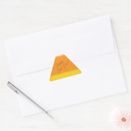 Candy Corn Kuvert Tätning Triangelformat Klistermärke