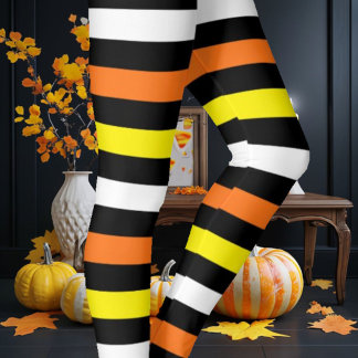 Candy corn leggings
