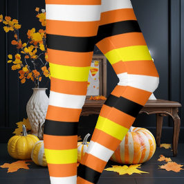 Candy corn leggings