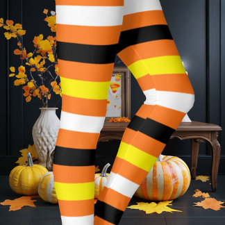 Candy corn leggings