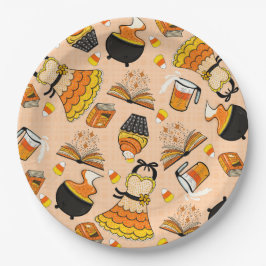 Candy corn Magic Halloween Papper Plate