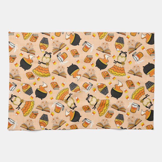 Candy corn Magic Kitchen Towel Kökshandduk (Horisontell)