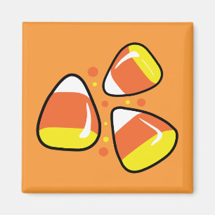 Candy corn magnet