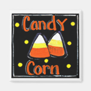 Candy corn magnet