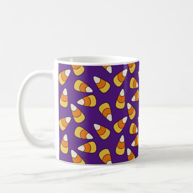 Candy corn Mönster Kaffemugg (Vänster)