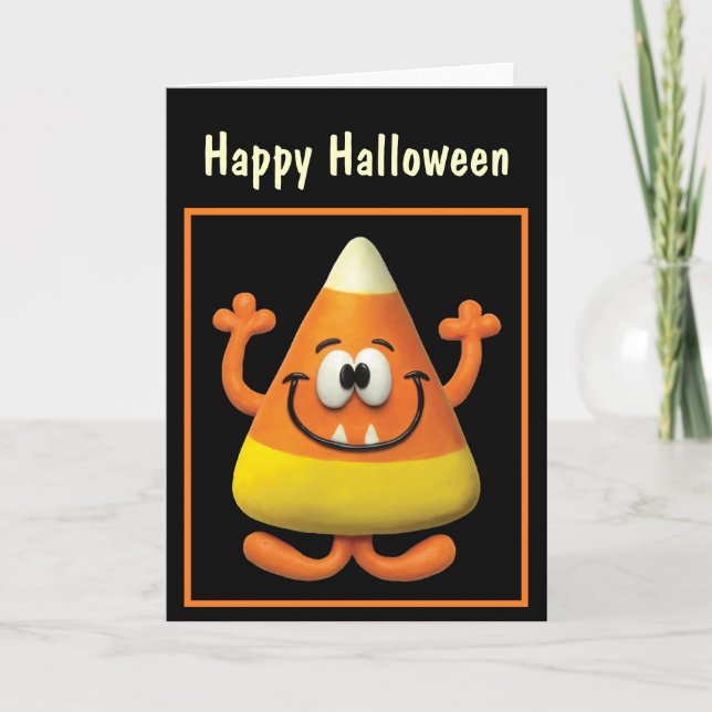 Candy corn Monster Kort (Framsida)