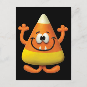 candy corn Monster Vykort