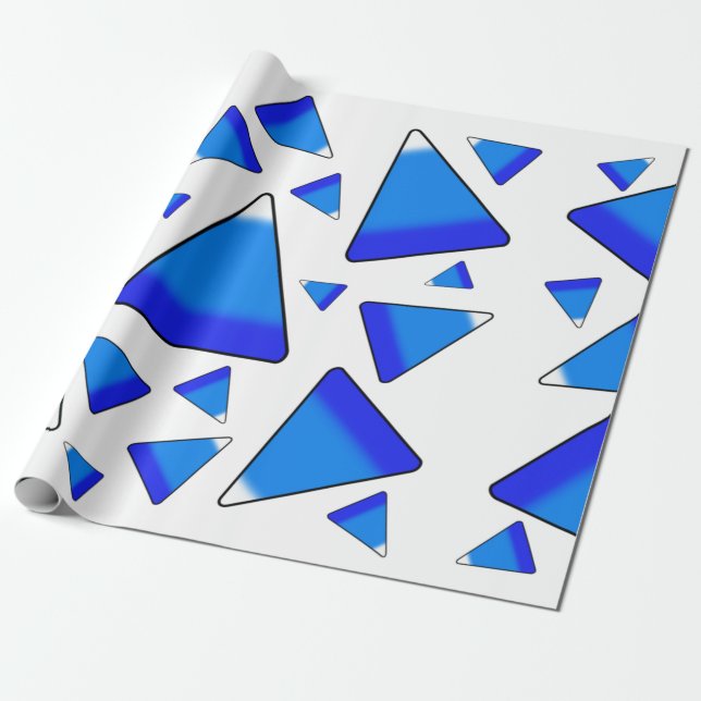 Candy corn Mörk Blues Presentpapper (Utrullad)