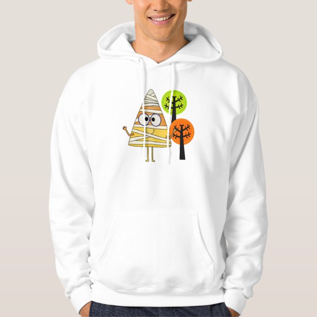 Candy corn Mummy Halloween Sweatshirt (Framsida)
