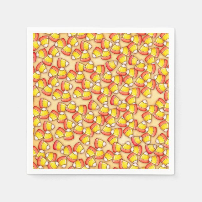 Candy corn pappersservett (Framsidan)