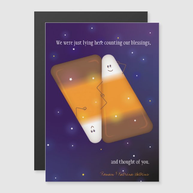 Candy Corn Par Greeting Card (Fram/baksida)