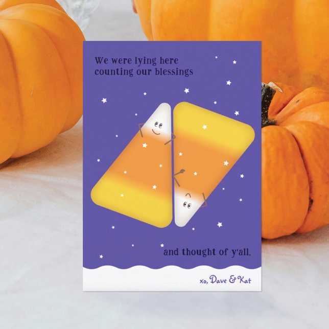 Candy corn par Lycklig-fallkort Helgdag Julkort (Skapare uppladdad)