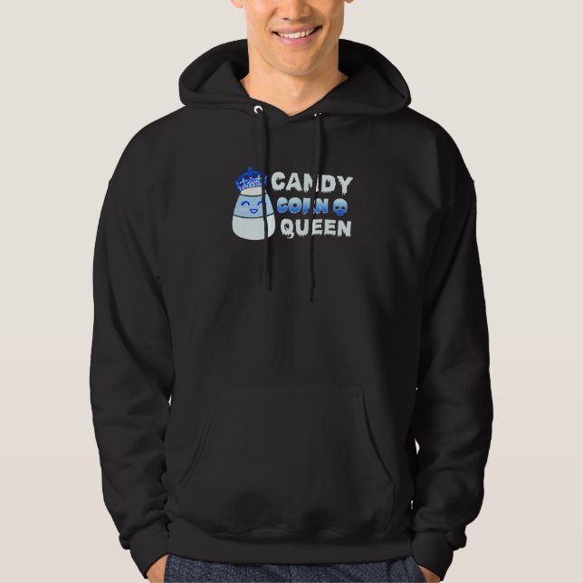 Candy corn Queen Halloween Hoodie (Framsida)