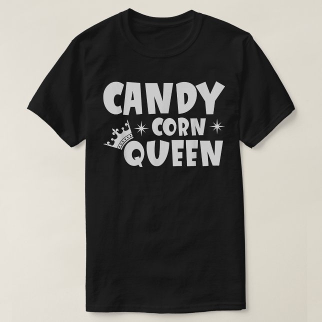 Candy corn QueenCandy Älskare T Shirt (Design framsida)