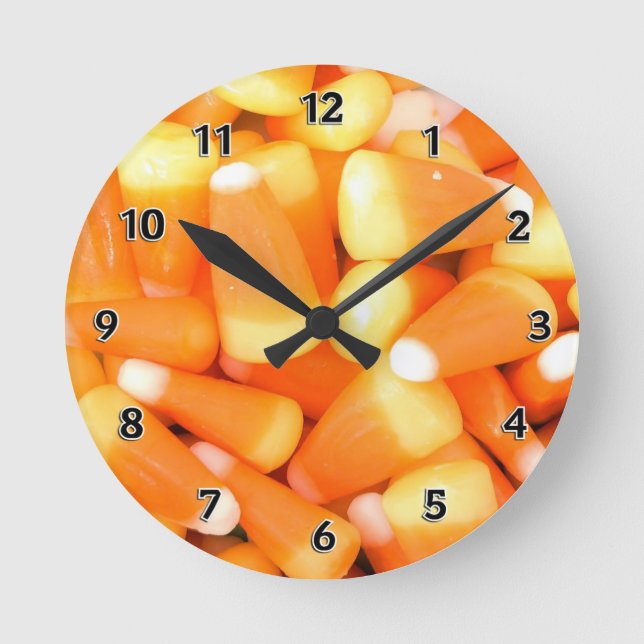 Candy corn rund klocka (Framsida)
