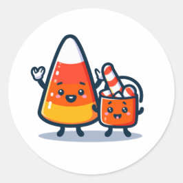 Candy Corn Runt Klistermärke