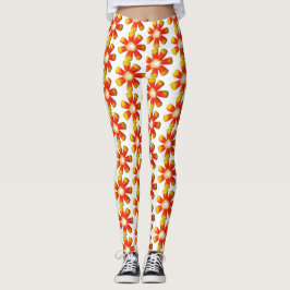 Candy corn Spiral Leggings