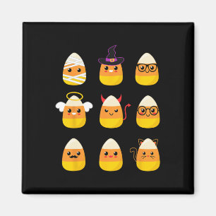 Candy corn-tecken - Cute Halloween Kid Magnet